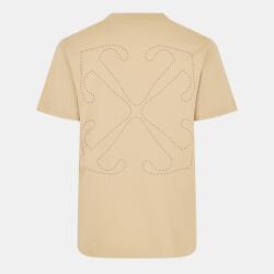 Off White Тениска Off White Men's - Technical Tape T-Shirt - Brown Rice-Mole