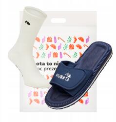 Kubota Ajándék Szett Női Papucs Kubota Tépőzáras Sötétkék 41 Karácsonyi Zokni (K25MP-100-002-15-Z-041)