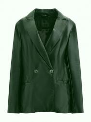 Guess Sötétzöld Bőrutánzat Blézer (xs) (594813)