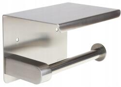 Nobo Kids Wc Papír Tartó Polccal, Fém Akasztó, Ezüst, Öntapadós (CH-235454)