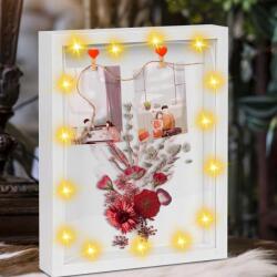  3D képkeret utántöltővel, 27 x 22 cm, 3D zsinórral (kh)