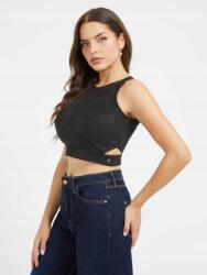 Guess Fekete Velúr Felső Minta (xs) (594239)