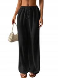 Shein Női Pamut Nadrág Egyenes Fekete 42 1EH