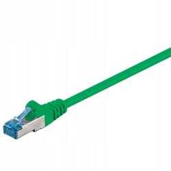 Goobay Patchcord Lan kábel Cat 6A S/ftp zöld 1m (PATCH-C6AQ 1 GN)