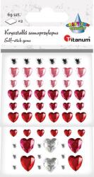 Titanum Kristályok Gyémánt Szívek Öntapadós Valentin Nap Titanum 307612 (460557)