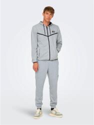ONLY Суичър Only Men's Zip Hoodie - LGrey Melange