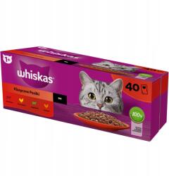 Whiskas nedves macskaeledel Whiskas Klasszikus csemegék szószban Mix tasak 40x 85g