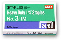 Max Tűzőkapocs Max No. 3 -1M 24/6 1000 db/doboz (2M3-1M)