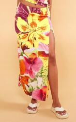 Prettylittlething Többszínű Maxi Szoknya Virág Mintás Kivágással Prettylittlething 38