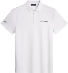J Lindeberg Golf Блуза с яка J Lindeberg Golf Men's JLG Bridge Short-Sleeve Performance Polo Shirt - White