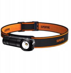 SUPERFIRE TH03 LED fejlámpa, 5W, 460lm, USB-C, Li-ion (SF01)