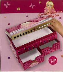 DLP Diy szett Díszítsd saját ékszerdobozodat Hercegnő rózsaszín ékszerdoboz (3203652)