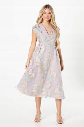  Coast Világoslila Mintás MIDI Ruha (34) (584960)