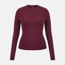 Slazenger Тениска Slazenger Women's Slaz Ess Cotton Slim Fit Long Sleeve T-Shirt - Burgundy