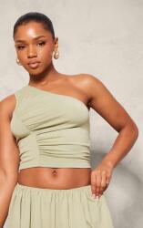 Prettylittlething Zsályás Fodros Felső Nyitott Vállakkal Klasszikus Prettylittlething 40