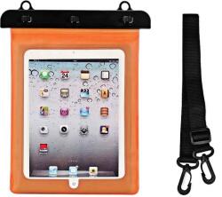 Hurtel Vízálló Pvc tablet tok állítható pánttal Outdoor narancssárga (9145576276686)