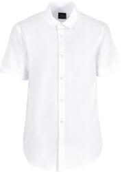 Giorgio Armani Риза с къс ръкав Armani Exchange Seersucker Short Sleeve Shirt - WHITE 1100