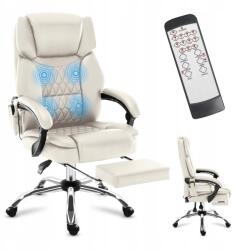 Markadler Masszázs irodai szék Mark Adler bézs, állítható, forgatható, lábtartóval (MA-BOSS 6.0 BEIGE)