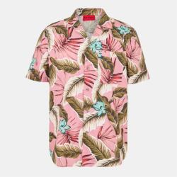 HUGO BOSS Men's Ellino Short-Sleeve Patterned Shirt - Pastel Pink