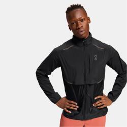On Яке On Men's Lightweight Wind-Resistant Reflective Performance Running Jacket - Black