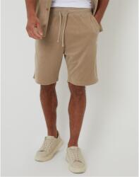 Threadbare Поларени къси панталони Threadbare Men's Fleece Jogger Shorts - Mid Stone