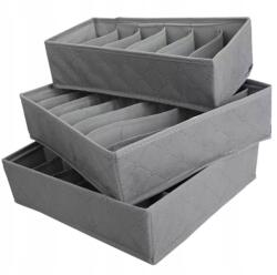 BNTrade 3 db Ruharendező Fehérnemű Zokni Fiókos Szekrény Rekeszek (BNTRADE_BNT_DOM51)