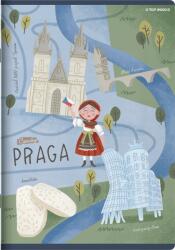 TOP-2000 Füzet A5 16K Kockás Cities MIX Prága TOP2000 (5904017398110)