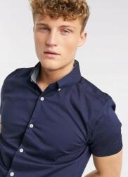 Burton Sötétkék Klasszikus Rövid Ujjú Ing Gombos Gallérral Burton M