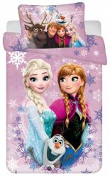 Jerry Fabrics Ágyneműhuzat kiságyba 100x135 Elza Anna Olaf Frozen 2 Jégvarázs II (23BS364)
