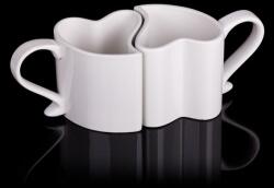 Handlosfera Szív csészék - fehér (GAD00007)