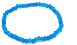 R. M. ékszer Achát fazettált korong karkötő királykék 4×3 mm (060276)