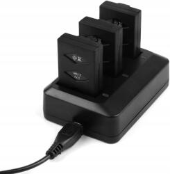 Yunique 3 db-os Lipo akkumulátor készlet 3.7V 600mAh 20C Parrot MiniDrone 3 portos töltőhöz