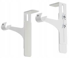 2 db-os függönykarnis tartó szett fúrás nélkül, fém és tartós (B0DM8QWVFH)