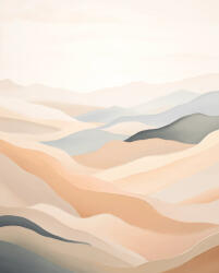 Alkotásutca Homokdombok - Számfestő készlet kereten 40x50