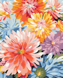 Alkotásutca Szenzációs virágzás - Számfestő készlet kereten 40x50