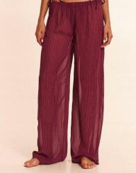 Prettylittlething Bordó Klasszikus Csíkos Nadrág Széles Egyenes Prettylittlething S