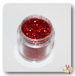 Csillámpor 10ml tégelyben - Piros