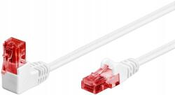 Goobay Patchcord Lan kábel Cat 6 U/utp 1x90 Fehér 10m (51526)
