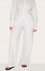 Prettylittlething Klasszikus Széles Nadrág Megkötős Derék Mintás Csíkos Prettylittlething 46