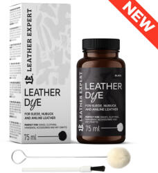  Bőrfesték - Velur. Nubuk, Analin 75ml Fekete (Több Szín)