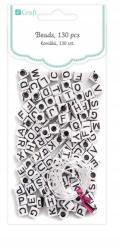 Dalprint Betű Gyöngyök Fehér 130DB Craft (019)