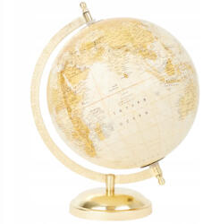  Földgömb 28 x 19 cm sárga és arany árnyalatok (Globus Ziemi)