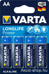 VARTA LR6 Longlife Power (High Energy)ceruza C/4 tartós elem (36266)