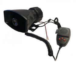 HD 3 Szólamú, mikrofonos sziréna SZI-HS78016-3 12V/50W (HS78016-3) - akcio-shop