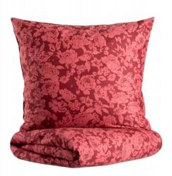 Homla Margot mikroszálas ágyneműhuzat bordó mintás 140x200 1*70x80 cm Homla (241752)