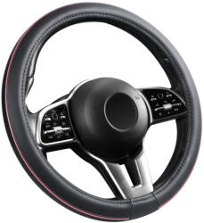 Autolife Bőrhatású Kormányvédő 38cm / Pink betétes (00894)