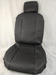 Akció-Shop. hu Bőr-szövet Üléshuzat univerzális Steppelt (Fekete) (125777)