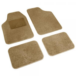 LAMPA AUTÓSZŐNYEG 4 DB-OS BÉZS Textil (61266)