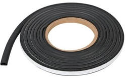 LAMPA Ajtóvédő-szigetelő gumi 18X13MM FEKETE 3, 1M öntapadós D forma motorháztető (103106)