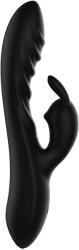 Mokko Toys Vibrator Lucky Rabbit, 10 Moduri Vibratii, Silicon Lichid, USB, Negru, 20.4 cm, Mokko Toys Vibrator
